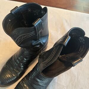 Justin Boots | Shoes | Justin Boots 312 Mens Exotic Black Lizard Roper ...
